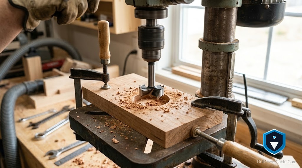 Getting Clean Holes with Forstner Bits on a Drill Press